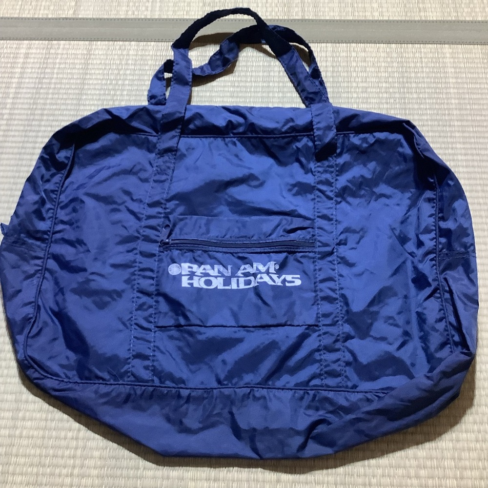 Vintage Pan Am Holidays Blue Travel Bag